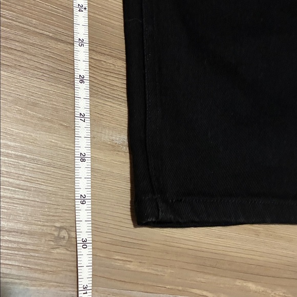 Hollister Low-Rise Black Relaxed Straight Jeans Womens 29 Stretch denim 5 pocket - Picture 6 of 8